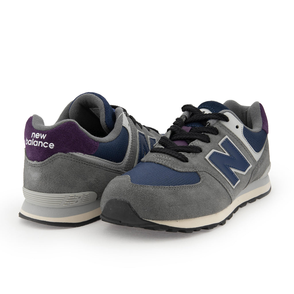 Deportiva gris/azul con cordón GC574KGN de New Balance - GC574KGN-222-2.jpg