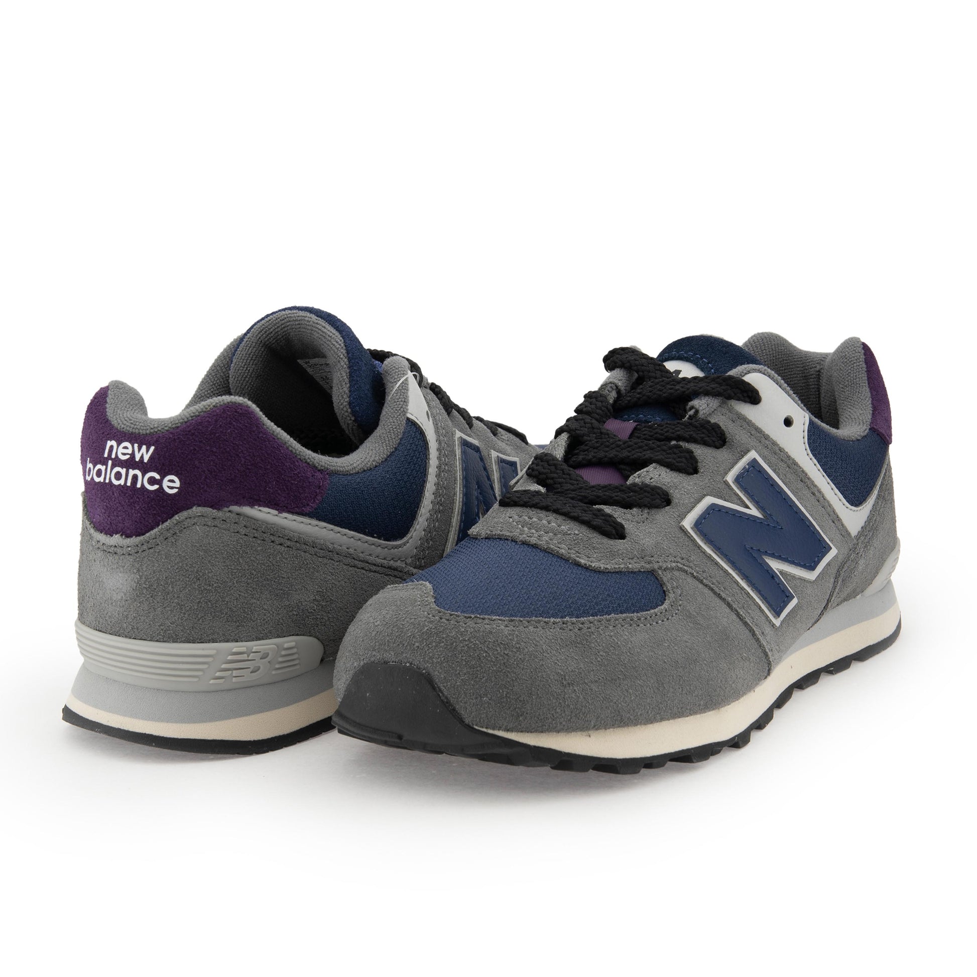 Deportiva gris/azul con cordón GC574KGN de New Balance - GC574KGN-222-2.jpg