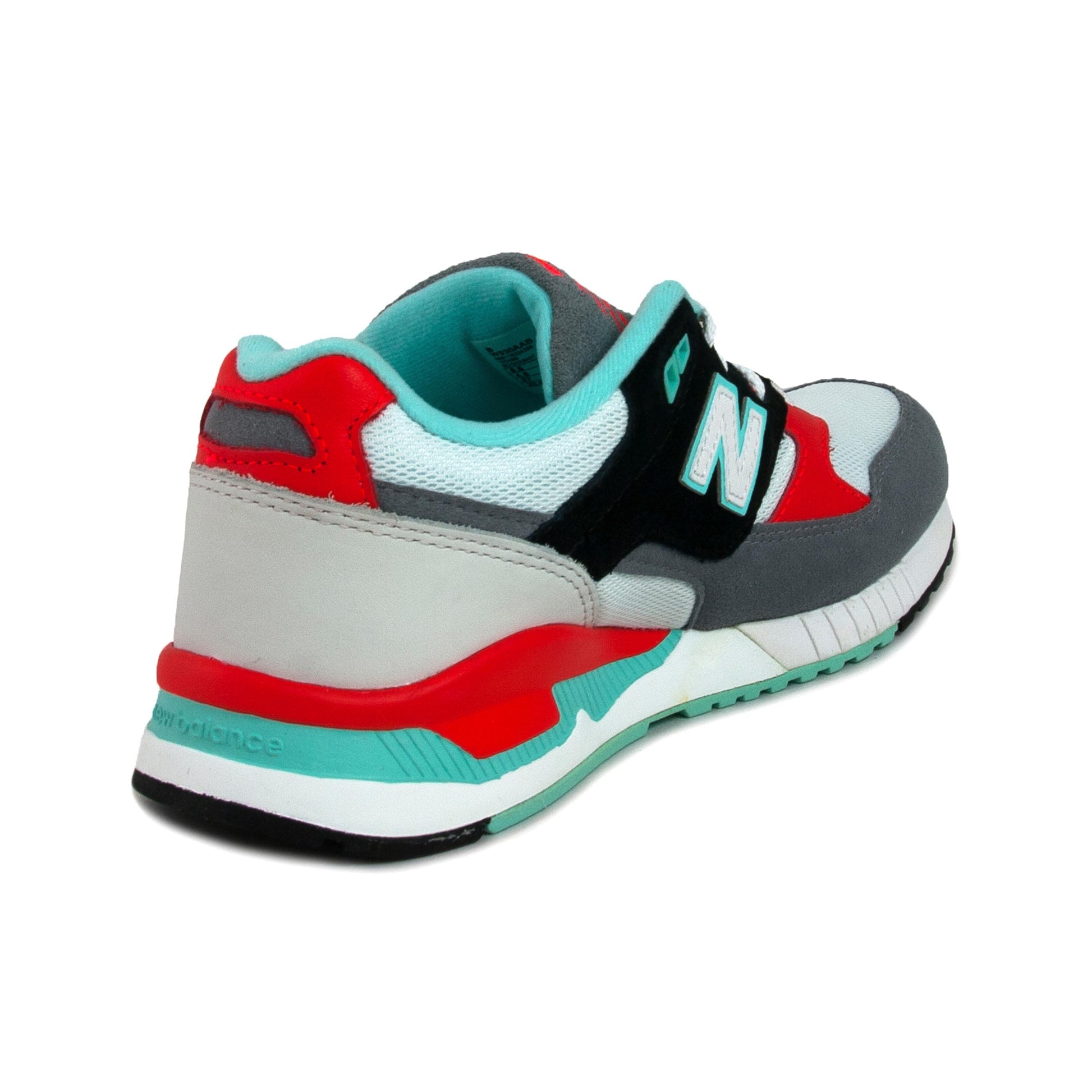 Deportiva blanco con cordón W530 de New Balance - W530-30GRISROJOVERDE-3.jpg