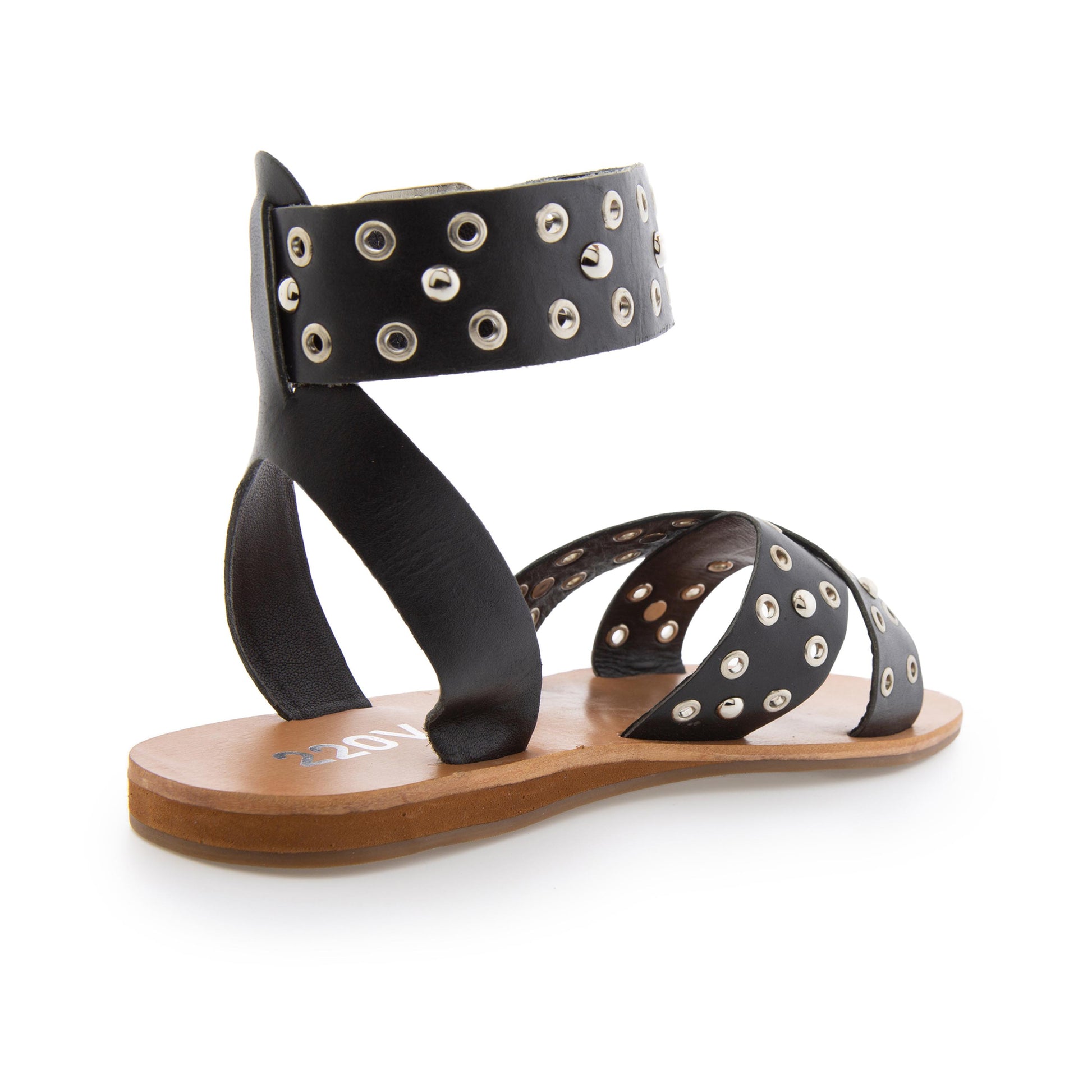 Sandalia plana negro con hebilla RYM de 220V - RYM-20-3.jpg