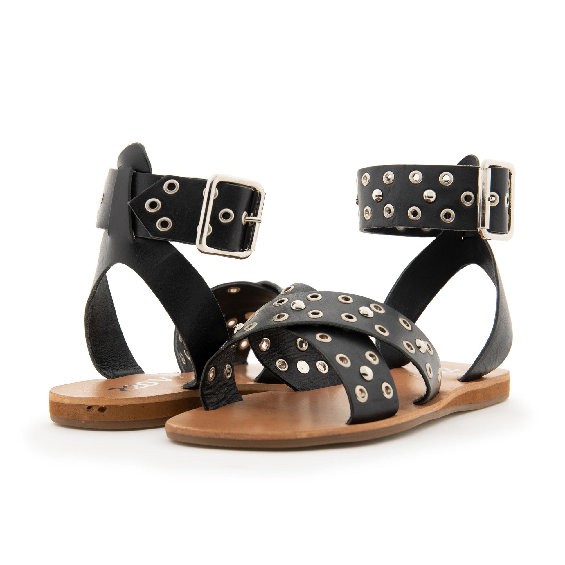 Sandalia plana negro con hebilla RYM de 220V - RYM-20-2.jpg