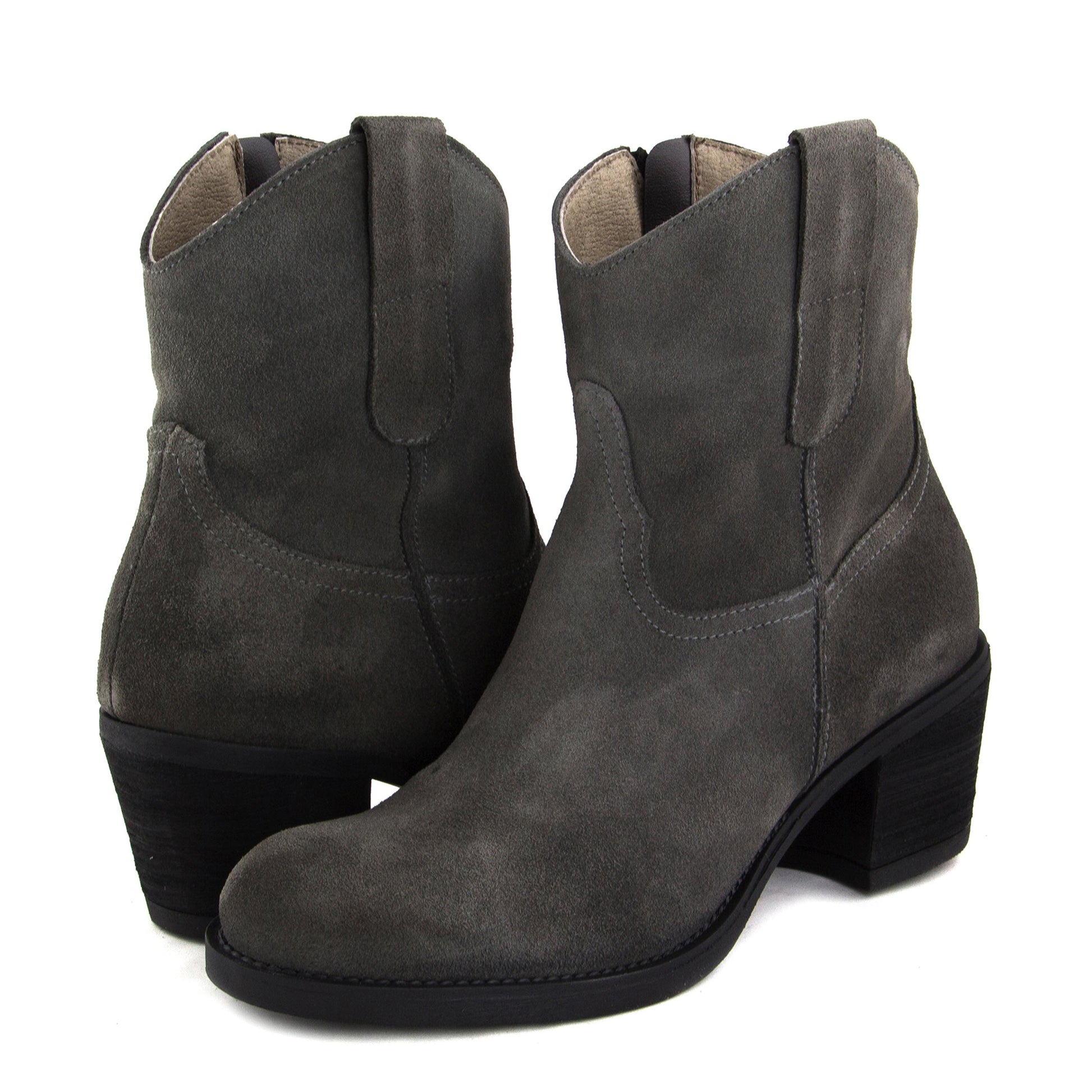 Botín cowboy de tacón gris con cremallera 5105 Pepa&Cris - 5105-121-2.jpg