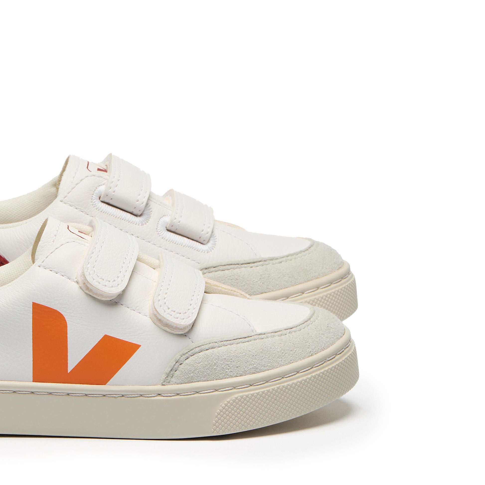 Deportiva blanco/naranja/burdeos con velcro V12VEL Veja - V12VEL-473-6.jpg