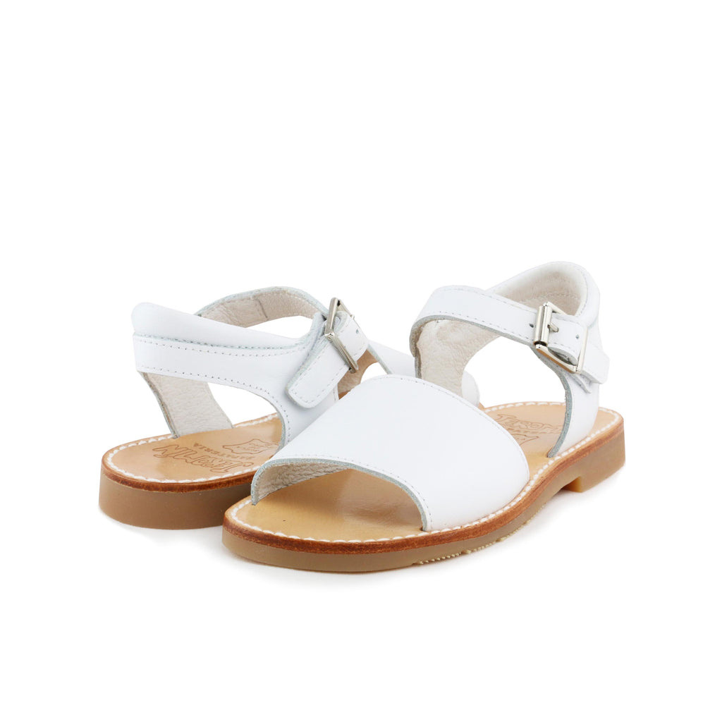 Sandalia plana blanco con hebilla 3302 de Jeromín - 3302-30-2.jpg