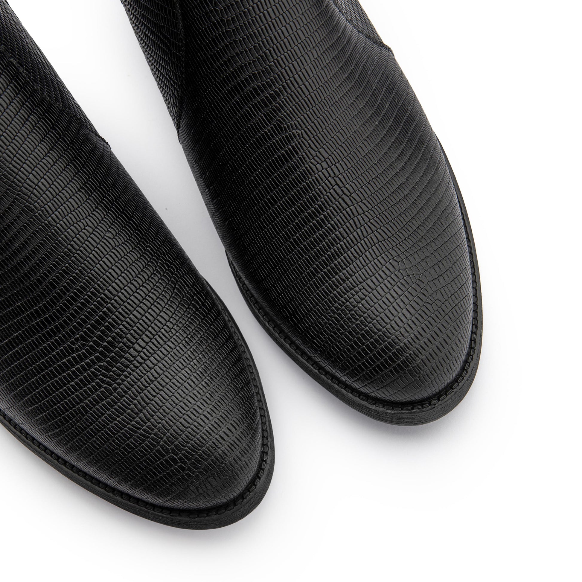 Botín con tacón negro con cremallera 235449 de Piesanto - 235449-20-6.jpg