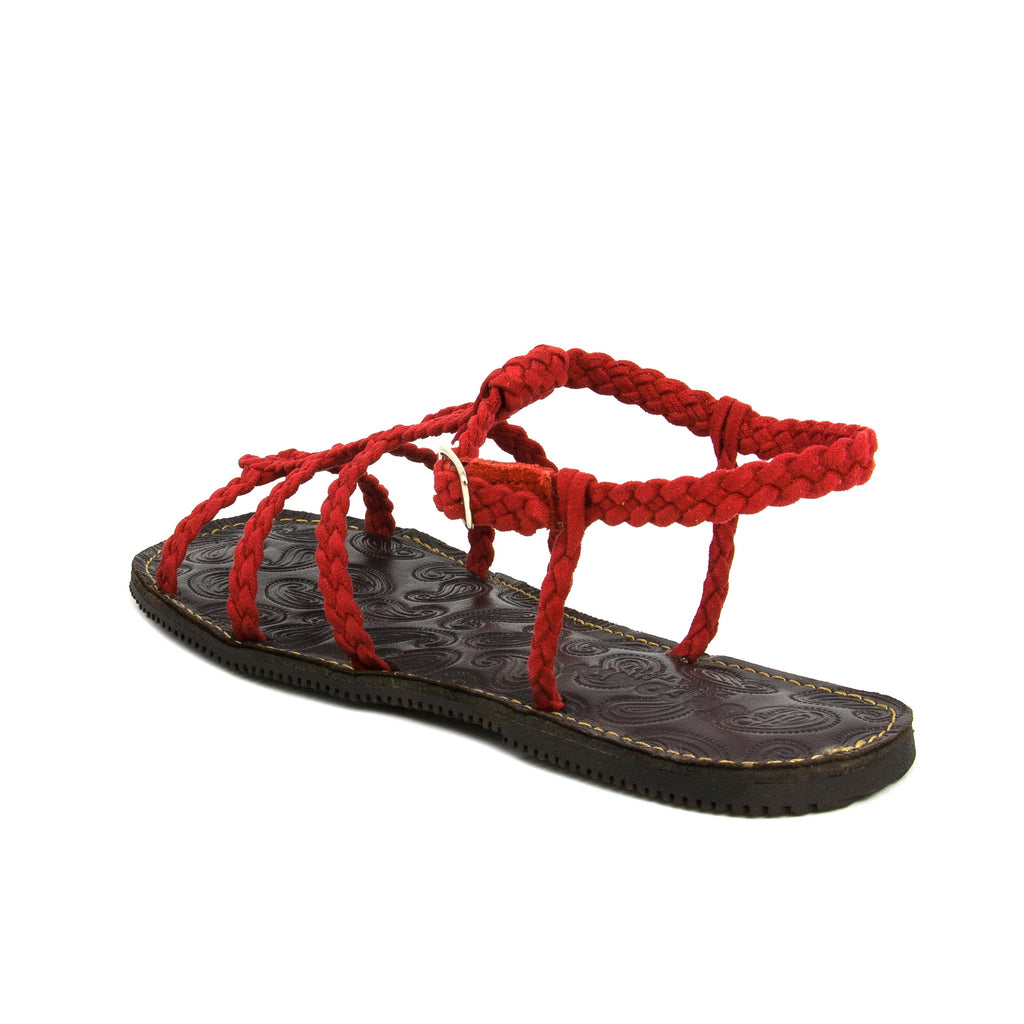 Sandalia plana ante rojo con hebilla TIRASTREN Jeromín - TIRASTREN-79-4.jpg