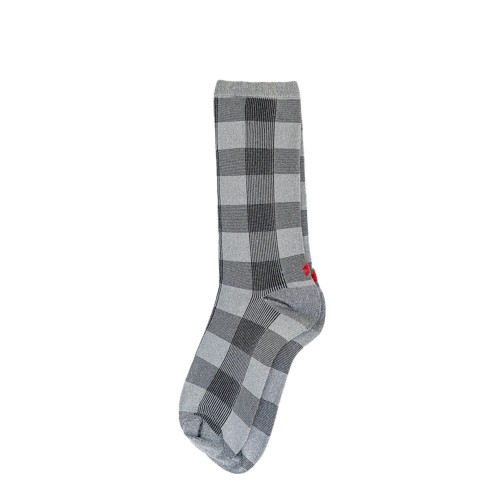Calcetín corto gris con cuadros de Gales de Hop Socks