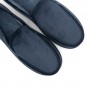 Zapatilla de hombre para casa estilo mocasín en terciopelo azul 98095 Isotoner