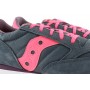 Zapatilla deportiva gris con cordón y logo rosa Saucony Jazz