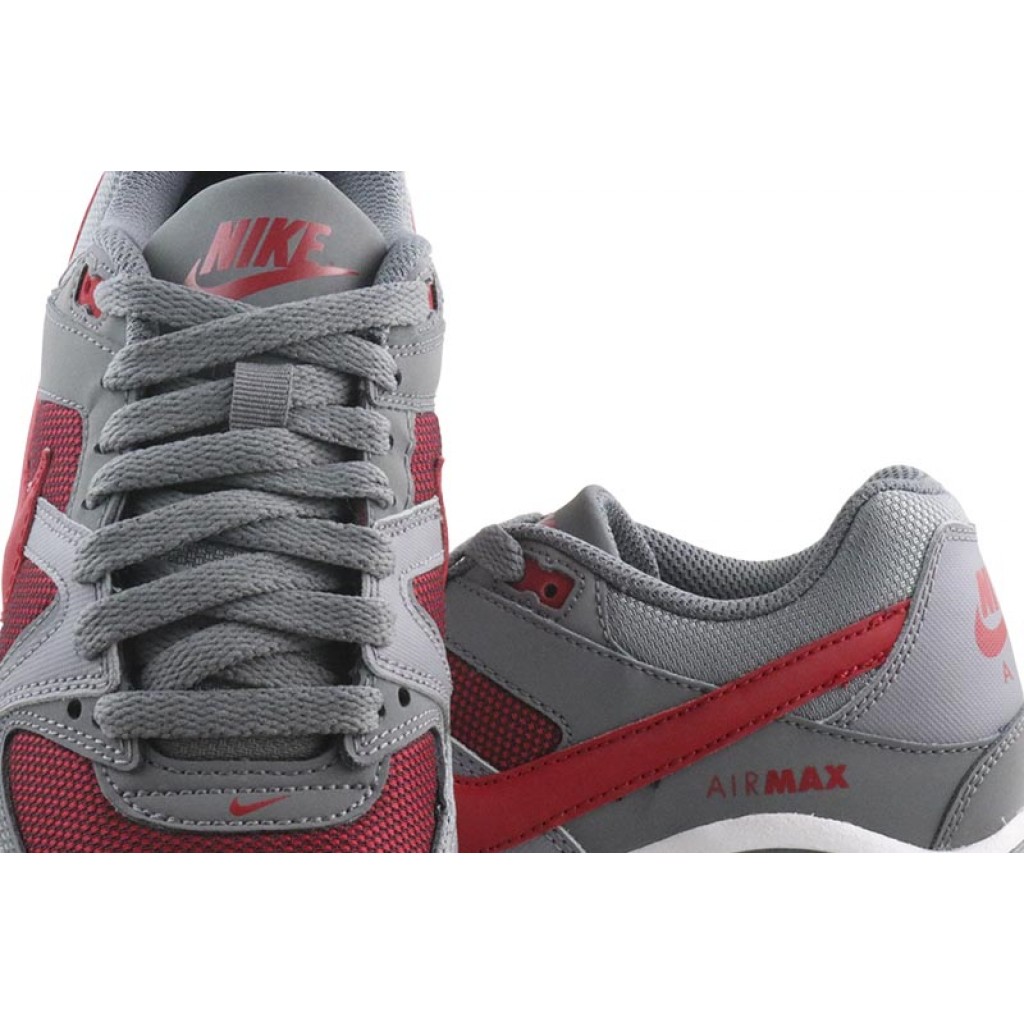 Deportiva gris y rojo con cordón Nike Airmax