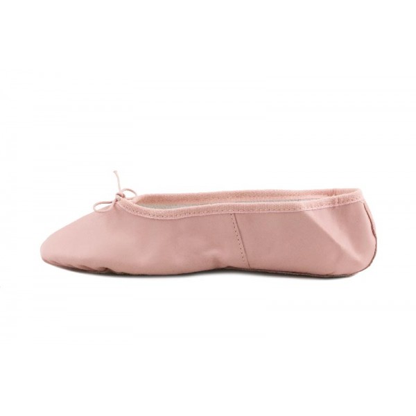 Zapatilla ballet de media punta en piel rosa Valeball para Jeromín