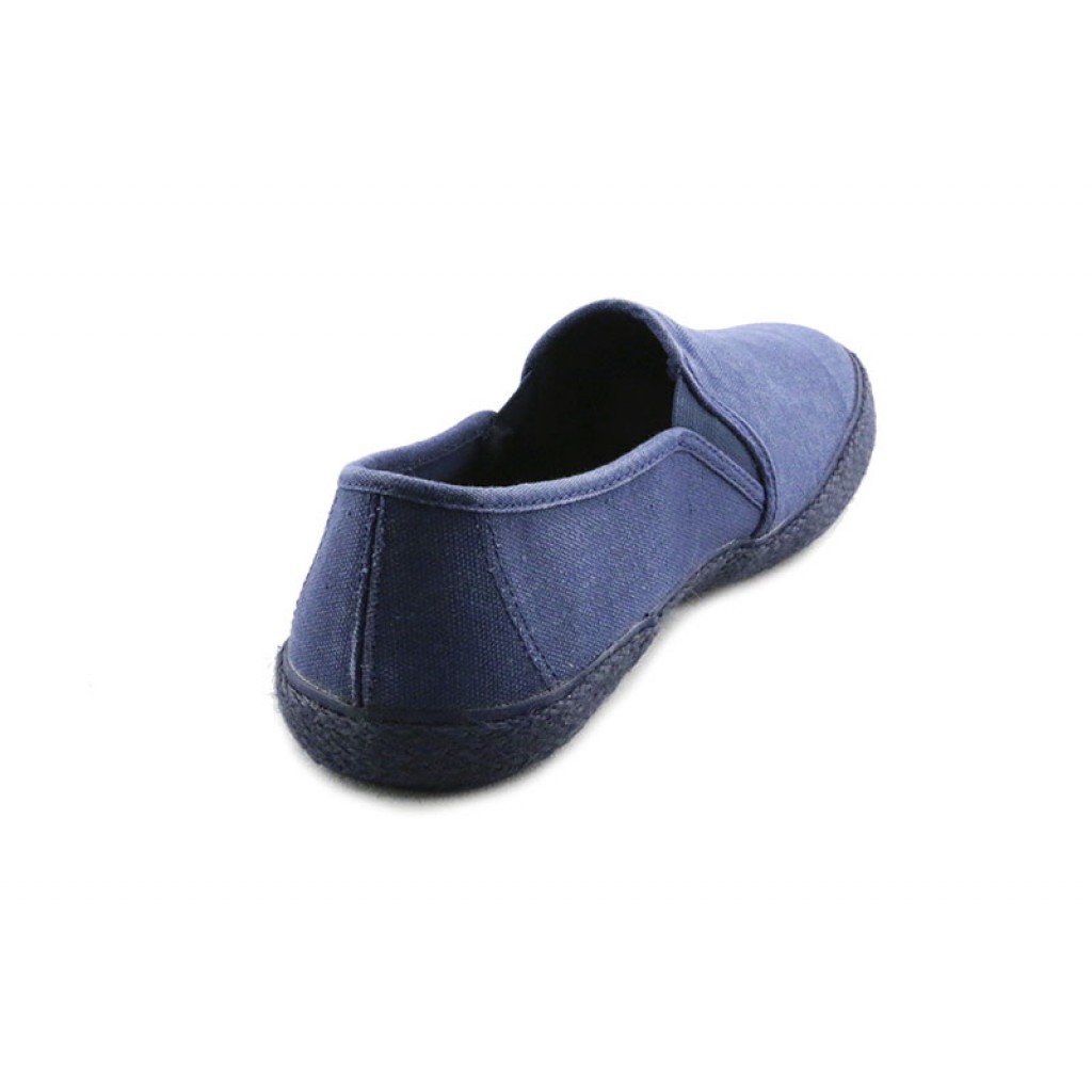 Zapatilla de lona azul con elásticos Superga