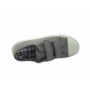 Zapatilla de lona gris con velcro Vul-Ladi