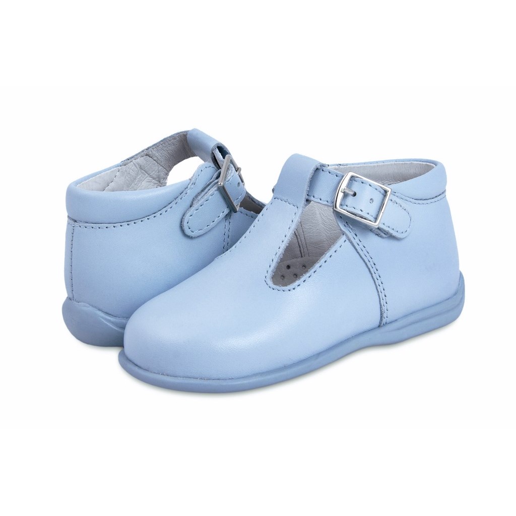 Sandalia bota celeste Petit Shoes