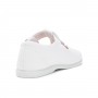 Lona sandalia blanca con suela fina 102705 Victoria