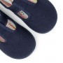Lona sandalia azul con suela fina 102705 Victoria