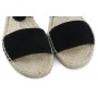 Sandalia abierta ante negro con cintas Pepa & Cris