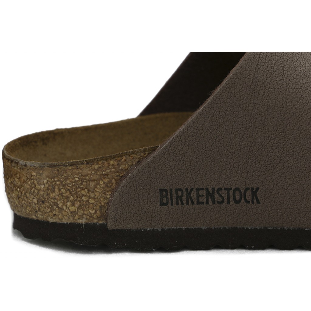 Sandalia nobuk marrón con hebilla Arizona Birkenstock