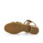 Sandalia cuero con tacón bajo S115523 de Pepa&Cris