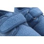 Zapatilla de felpa azulón con velcro Vul-Ladi