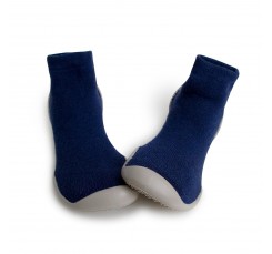 Zapatilla para casa calcetín liso azul Collegien
