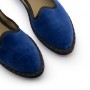 Zapatilla copete en terciopelo azulón claro Top de Pepa&Cris