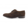 Zapato serraje marrón con costura en la puntera y cordón Ric.Bel 121099