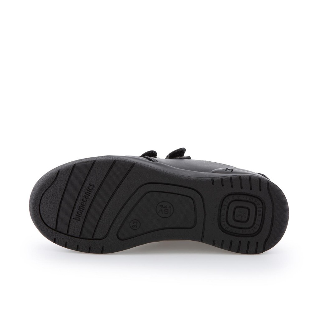 Zapato piel negro con velcro 161126 de Biomecanics