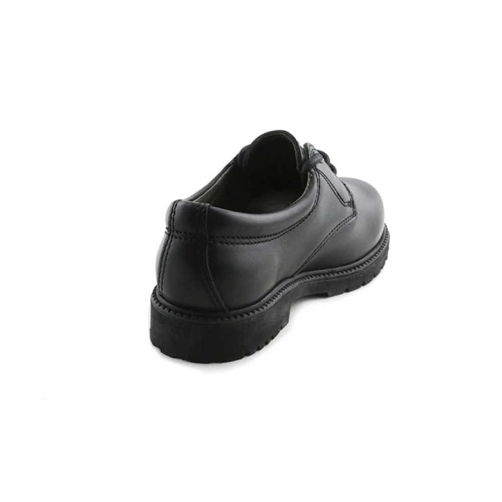 Zapato colegial piel negra con cordón Gorila