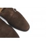 Zapato serraje marrón con costura y doble hebilla Ric.Bel 5075 