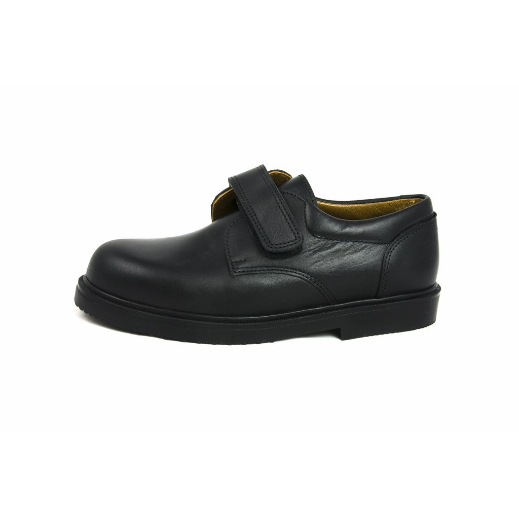 Zapato piel negro velcro N610 Jeromín