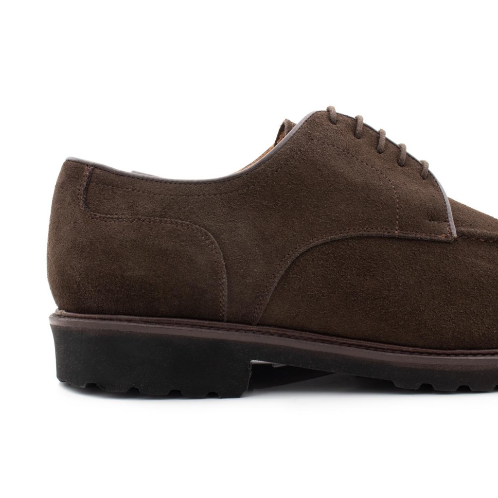 Zapato con costura ante marrón cordón Gils Classic para Jeromín