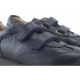 Zapato deportivo piel azul con velcro Jeromín