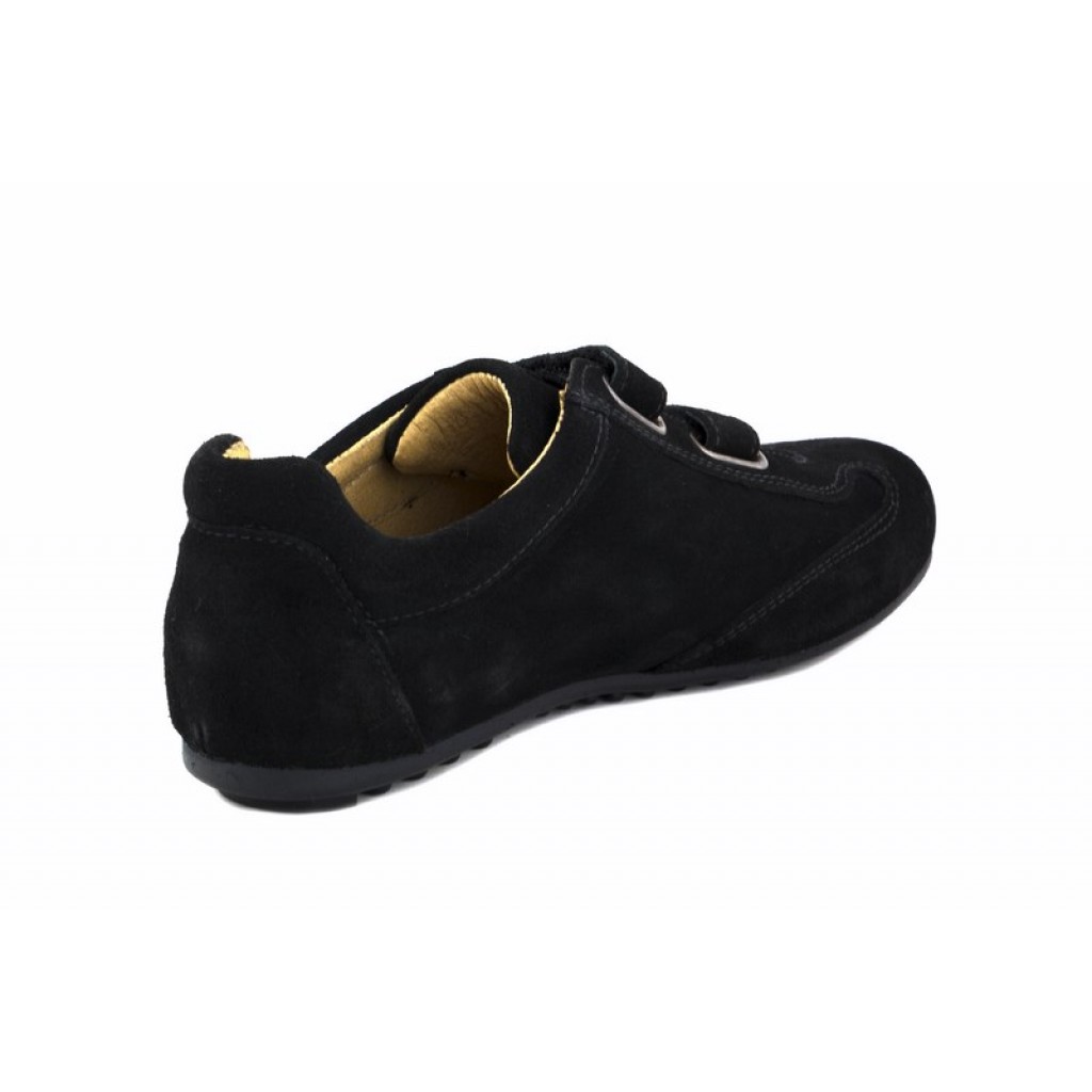 Zapato deportivo ante negro con velcro Hoganvelfi Jeromín